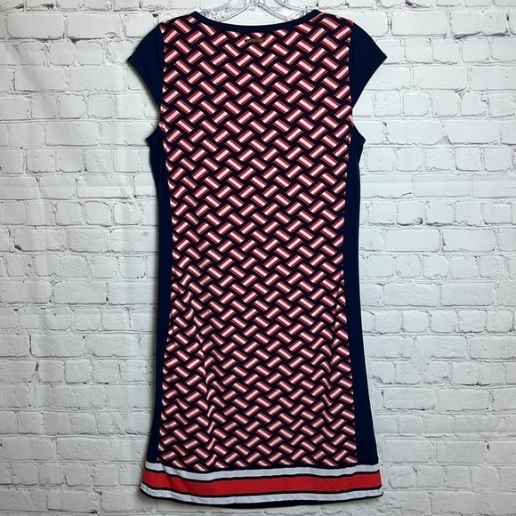 MICHAEL Michael Kors Geometric Print Cap Sleeve Dress - Picture 6 of 13